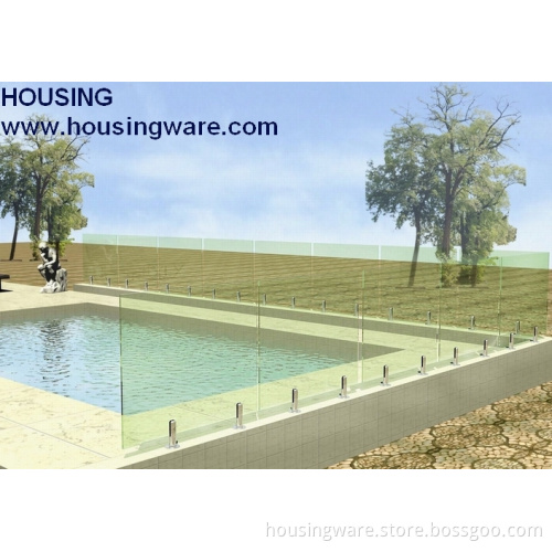 Frameless Glass Railing Widely Used for Pool Fence Balcony Railing